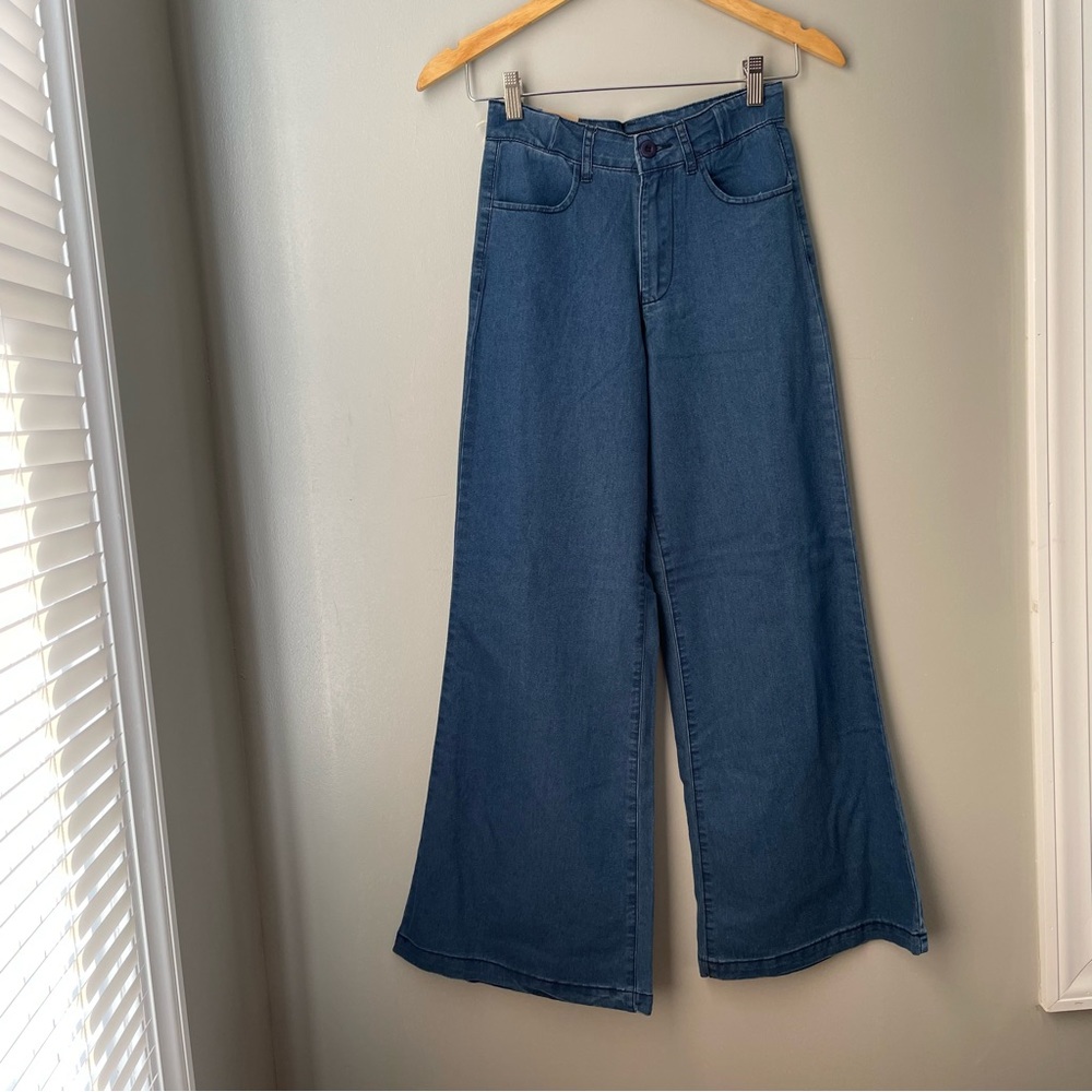 American Bazi High Rise Skinny Flare Jeans Pants